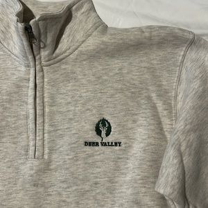 Deer Vally Ski Resort Quarter Zip Sweatshirt